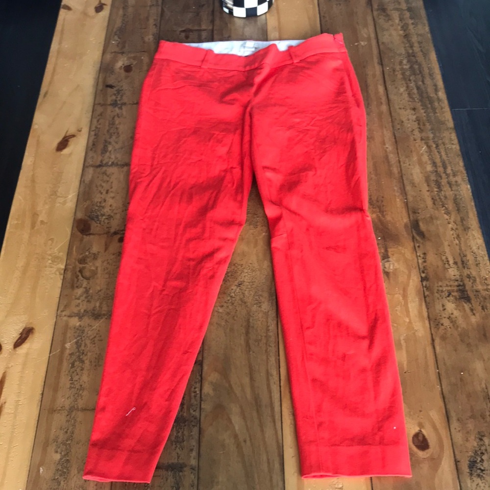 Red Ankle Jcrew pant